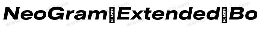 NeoGram Extended Bold Regular字体转换